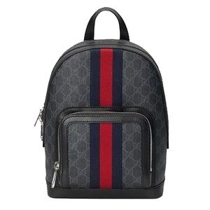Gucci GG Supreme Backpack Black & Gray